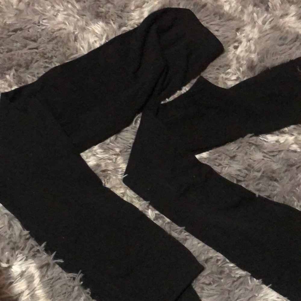 TWO pairs of built- in fleece leggings.